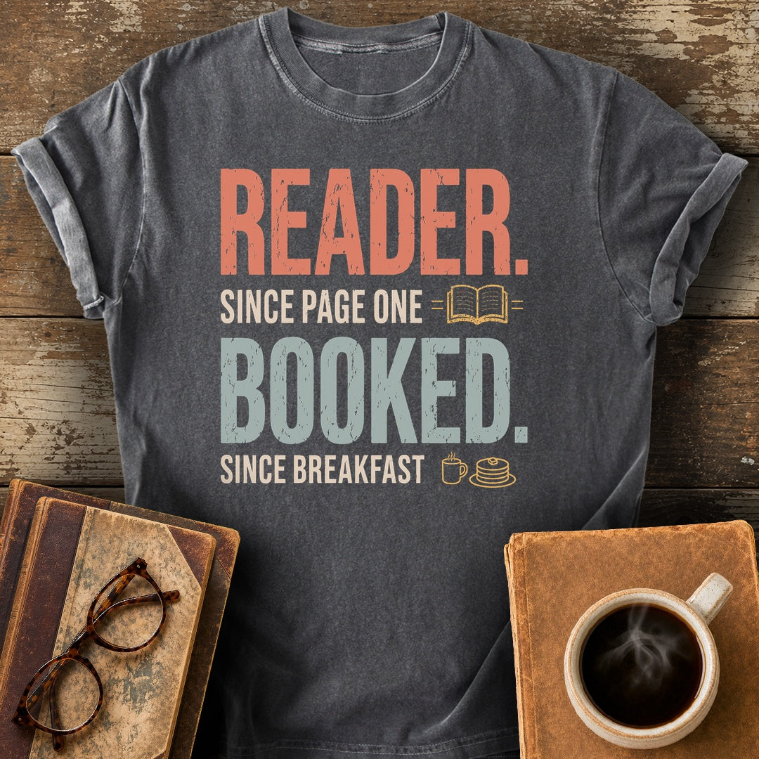 Reader Since Page One Tee - pepper shirt mockup